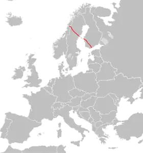 Itinéraire de la route européenne 12