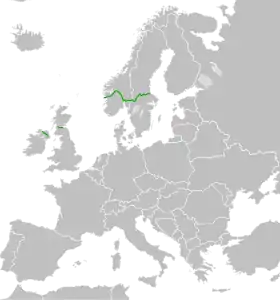 Itinéraire de la route européenne 16
