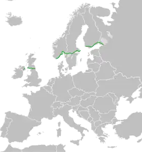 Itinéraire de la route européenne 18