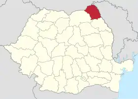 Localisation de Județ de Botoșani(ro) Județul Botoșani