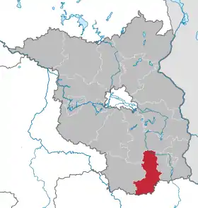 Localisation de Arrondissement de Haute-Forêt-de-Spree-Lusace