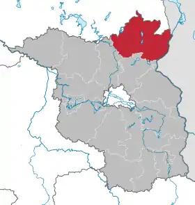 Localisation de Arrondissement d'Uckermark