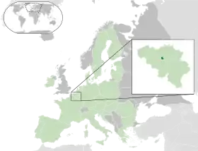 Localisation de Bruxelles