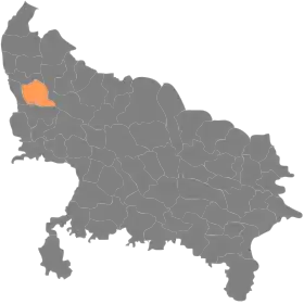 Localisation de District de Bulandshahrबुलन्दशहर ज़िला