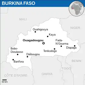 Carte du Burkina Faso