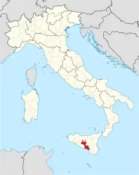 Localisation de Libre consortium municipal de Caltanissetta