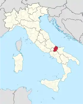 Localisation de Province de Campobasso