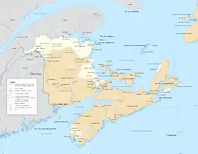 Localisation de Acadie