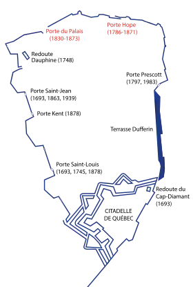 Image illustrative de l’article Fortifications de Québec