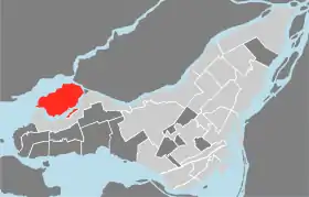 L'île Bizard, au nord-ouest de Montréal