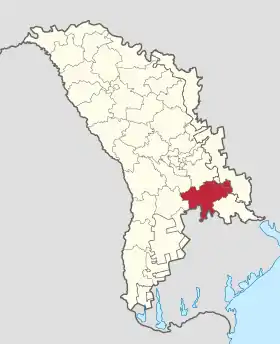 Localisation de Căușeni