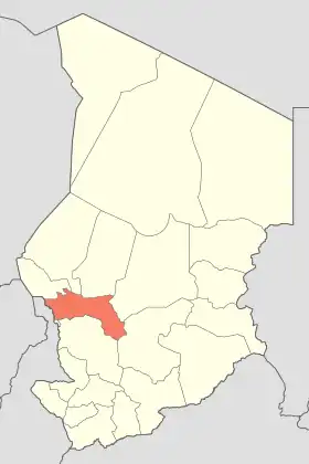 Localisation de Région du Hadjer-Lamis