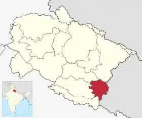 Localisation de District de Champawat