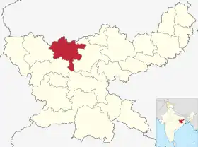 Localisation de district de Chatra
