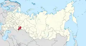 Localisation de Oblast de Tcheliabinsk