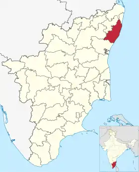 Localisation de District de Chengalpattu