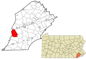 Localisation de West Fallowfield Township