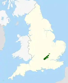 Carte de l'AONB recouvrant les Chilterns.