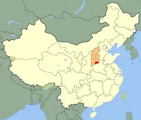 Localisation de Jincheng