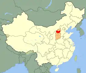 Localisation de Xinzhou