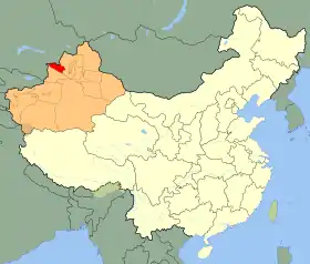 Localisation de Préfecture autonome mongole de Börtala