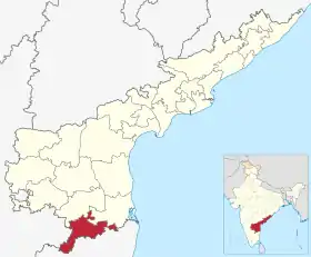 Localisation de District de Chittoor