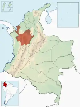Localisation de Antioquia