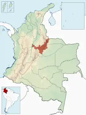 Localisation de Boyacá