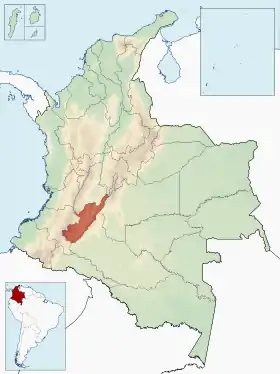 Localisation de Huila