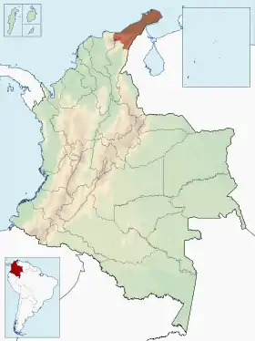 Localisation de La Guajira