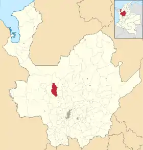 Localisation de Buriticá