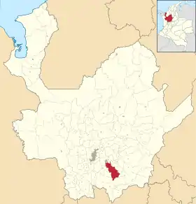 Localisation de El Carmen de Viboral