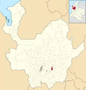 Localisation de Guatapé