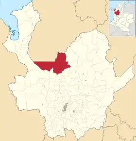 Localisation de Ituango