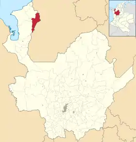 Localisation de San Pedro de Urabá