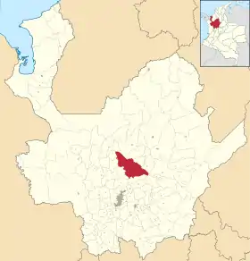 Localisation de Santa Rosa de Osos