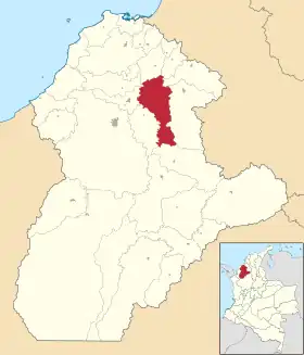 Localisation de Ciénaga de Oro