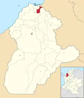 Localisation de Purísima de la Concepción