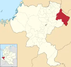 Localisation de Páez