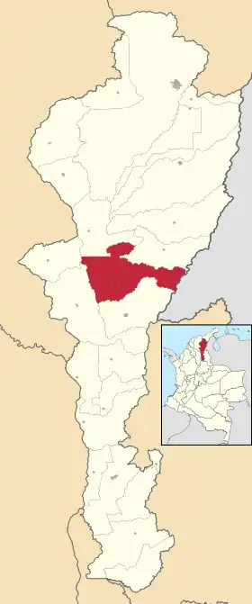 Localisation de Chiriguaná