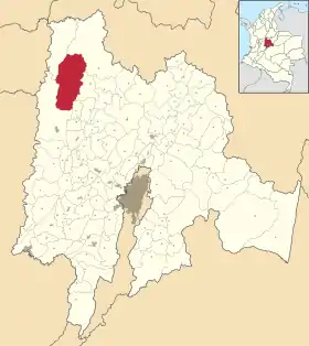Localisation de Caparrapí