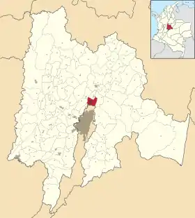 Localisation de Chía