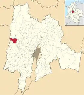 Localisation de Chaguaní