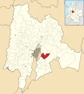 Localisation de Choachí