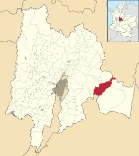 Localisation de Gachalá