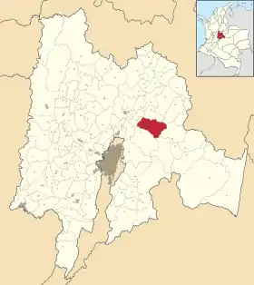 Localisation de Guatavita