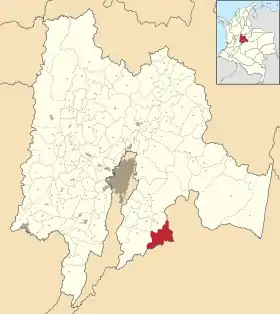 Localisation de Guayabetal