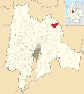 Localisation de Lenguazaque