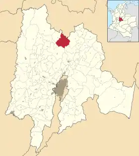 Localisation de San Cayetano