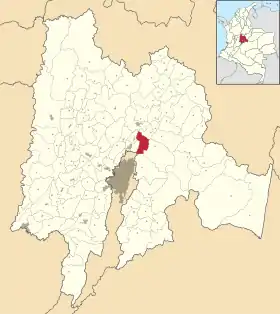 Localisation de Sopó